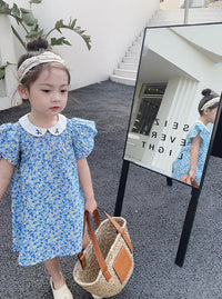 Load image into Gallery viewer, Baby Kid Girls Flower Print Dresses Wholesale 230227691
