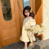 Load image into Gallery viewer, Baby Kid Girls Solid Color Dresses Wholesale 230227705
