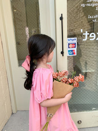 Load image into Gallery viewer, Baby Kid Girls Solid Color Dresses Wholesale 230227705
