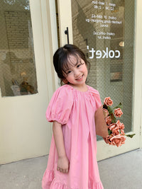 Load image into Gallery viewer, Baby Kid Girls Solid Color Dresses Wholesale 230227705
