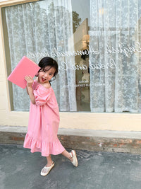 Load image into Gallery viewer, Baby Kid Girls Solid Color Dresses Wholesale 230227705
