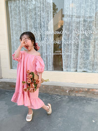 Load image into Gallery viewer, Baby Kid Girls Solid Color Dresses Wholesale 230227705

