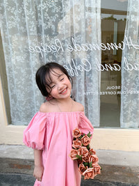 Load image into Gallery viewer, Baby Kid Girls Solid Color Dresses Wholesale 230227705
