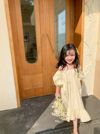 Load image into Gallery viewer, Baby Kid Girls Solid Color Dresses Wholesale 230227705
