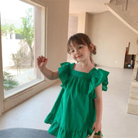 Load image into Gallery viewer, Baby Kid Girls Color-blocking Bow Dresses Wholesale 230227706
