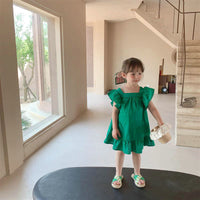 Load image into Gallery viewer, Baby Kid Girls Color-blocking Bow Dresses Wholesale 230227706
