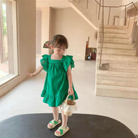Load image into Gallery viewer, Baby Kid Girls Color-blocking Bow Dresses Wholesale 230227706

