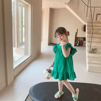 Load image into Gallery viewer, Baby Kid Girls Color-blocking Bow Dresses Wholesale 230227706
