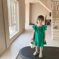 Load image into Gallery viewer, Baby Kid Girls Color-blocking Bow Dresses Wholesale 230227706
