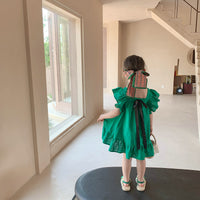 Load image into Gallery viewer, Baby Kid Girls Color-blocking Bow Dresses Wholesale 230227706

