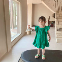 Load image into Gallery viewer, Baby Kid Girls Color-blocking Bow Dresses Wholesale 230227706
