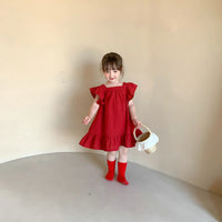Load image into Gallery viewer, Baby Kid Girls Color-blocking Bow Dresses Wholesale 230227706
