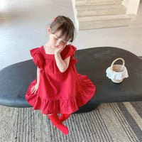 Load image into Gallery viewer, Baby Kid Girls Color-blocking Bow Dresses Wholesale 230227706
