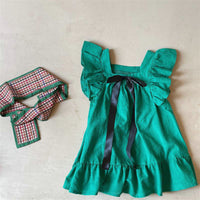 Load image into Gallery viewer, Baby Kid Girls Color-blocking Bow Dresses Wholesale 230227706

