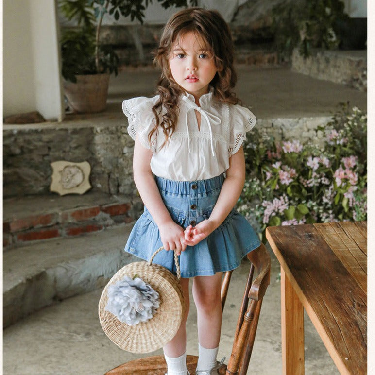 Baby Kid Girls Lace Blouses Wholesale 230227707