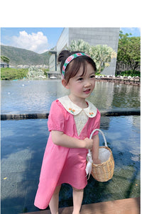 Load image into Gallery viewer, Baby Kid Girls Embroidered Dresses Wholesale 230227728
