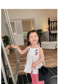 Load image into Gallery viewer, Baby Kid Girls Flower Embroidered Tops Wholesale 230227729
