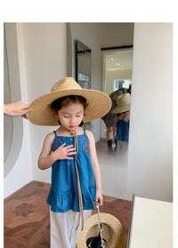 Load image into Gallery viewer, Baby Kid Girls Flower Embroidered Tops Wholesale 230227729
