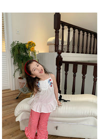 Load image into Gallery viewer, Baby Kid Girls Flower Embroidered Tops Wholesale 230227729
