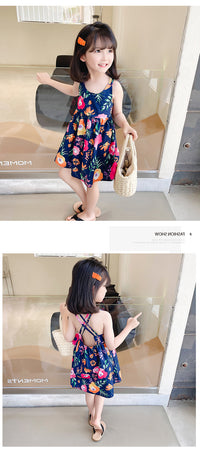 Load image into Gallery viewer, Baby Kid Girls Flower Print Dresses Wholesale 230227730
