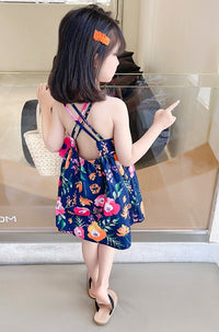 Load image into Gallery viewer, Baby Kid Girls Flower Print Dresses Wholesale 230227730

