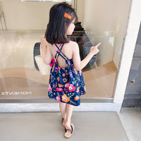 Load image into Gallery viewer, Baby Kid Girls Flower Print Dresses Wholesale 230227730
