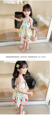 Load image into Gallery viewer, Baby Kid Girls Flower Print Dresses Wholesale 230227730
