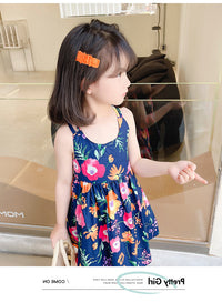 Load image into Gallery viewer, Baby Kid Girls Flower Print Dresses Wholesale 230227730
