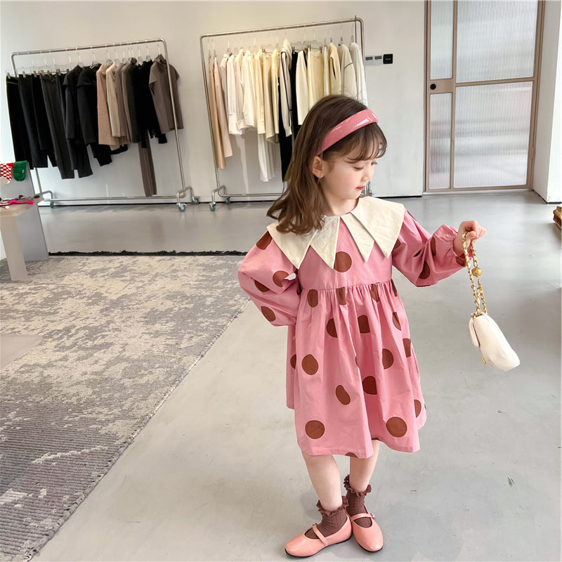 Baby Kid Girls Polka dots Dresses Wholesale 230227731