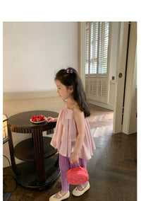 Load image into Gallery viewer, Baby Kid Girls Solid Color Tops Wholesale 230227735
