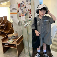 Load image into Gallery viewer, Baby Kid Unisex Solid Color Rompers Wholesale 230227736
