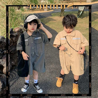 Load image into Gallery viewer, Baby Kid Unisex Solid Color Rompers Wholesale 230227736
