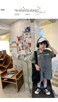 Load image into Gallery viewer, Baby Kid Unisex Solid Color Rompers Wholesale 230227736
