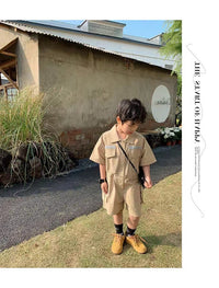 Load image into Gallery viewer, Baby Kid Unisex Solid Color Rompers Wholesale 230227736
