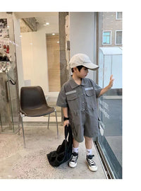 Load image into Gallery viewer, Baby Kid Unisex Solid Color Rompers Wholesale 230227736
