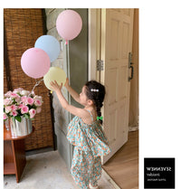 Load image into Gallery viewer, 2 Pieces Set Baby Kid Girls Flower Print Tank Tops And Pants Wholesale 230227738
