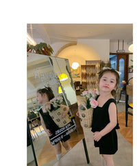 Load image into Gallery viewer, 2 Pieces Set Baby Kid Girls Solid Color Tank Tops And Shorts Wholesale 230227743
