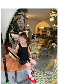 Load image into Gallery viewer, 2 Pieces Set Baby Kid Girls Solid Color Tank Tops And Shorts Wholesale 230227743
