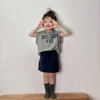 Load image into Gallery viewer, 3 Pieces Set Baby Kid Girls Letters Tank Tops Jackets Outwears And Solid Color Skirts Wholesale 230227760
