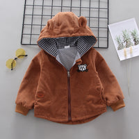 Load image into Gallery viewer, Baby Kid Boys Cartoon Embroidered Muslin&amp;Ribbed Jackets Outwears Wholesale 230228122
