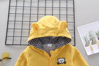 Load image into Gallery viewer, Baby Kid Boys Cartoon Embroidered Muslin&amp;Ribbed Jackets Outwears Wholesale 230228122
