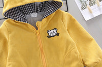 Load image into Gallery viewer, Baby Kid Boys Cartoon Embroidered Muslin&amp;Ribbed Jackets Outwears Wholesale 230228122
