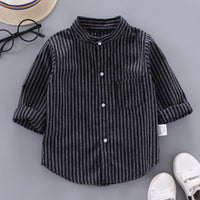 Load image into Gallery viewer, Baby Kid Boys Striped Cartoon Print Shirts Wholesale 230228123
