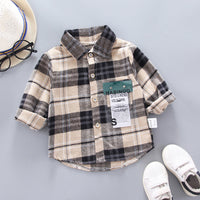 Load image into Gallery viewer, Baby Kid Boys Striped Cartoon Print Shirts Wholesale 230228123
