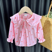 Load image into Gallery viewer, Baby Kid Boys Striped Cartoon Print Shirts Wholesale 230228123
