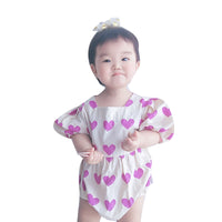 Load image into Gallery viewer, Baby Girls Love heart Print Rompers Wholesale 230228138

