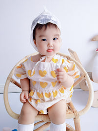 Load image into Gallery viewer, Baby Girls Love heart Print Rompers Wholesale 230228138
