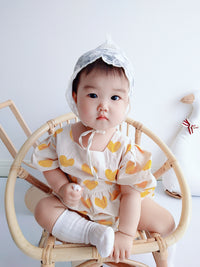 Load image into Gallery viewer, Baby Girls Love heart Print Rompers Wholesale 230228138
