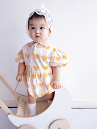Load image into Gallery viewer, Baby Girls Love heart Print Rompers Wholesale 230228138
