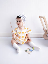 Load image into Gallery viewer, Baby Girls Love heart Print Rompers Wholesale 230228138
